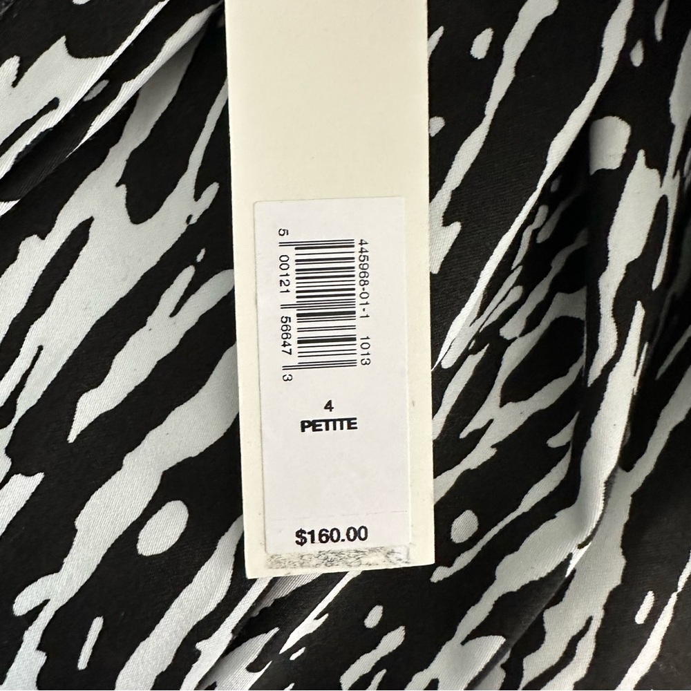 Banana Republic Elegant Black and White Women's jumpsuit 4 petite - Picture 11 of 14